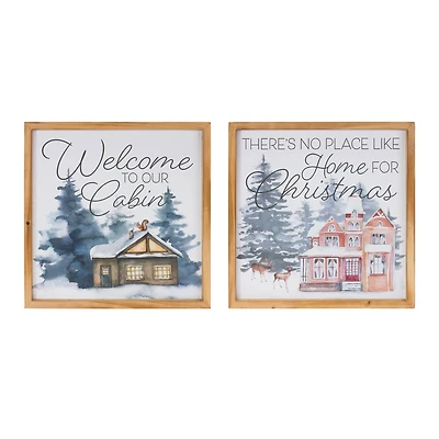 Welcome Home Holiday Wall Art Set