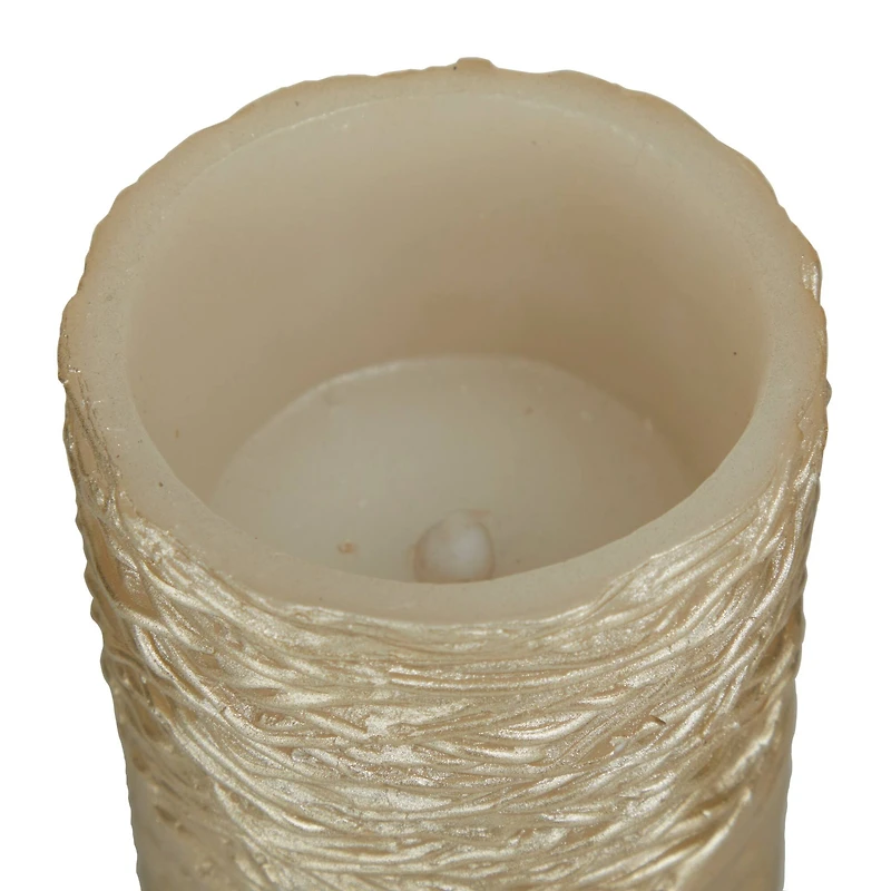 Gold Traditional Flameless Candle Set