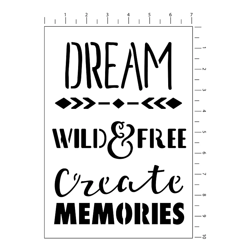 Dream Stencils by Craft Smart®, 7" x 10"