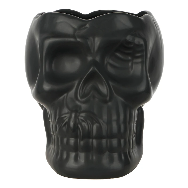 8" Skull Ceramic Decorative Container by Ashland®