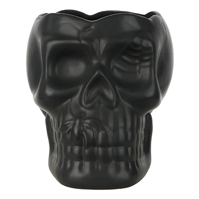 8" Skull Ceramic Decorative Container by Ashland®