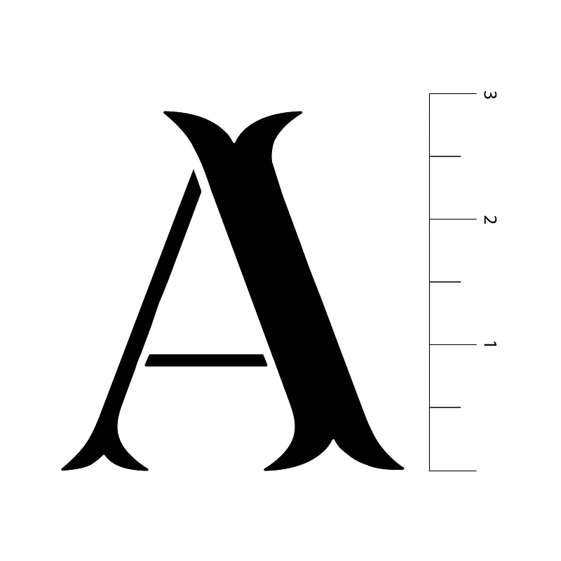 3" Uppercase Alphabet Stencils by Craft Smart®