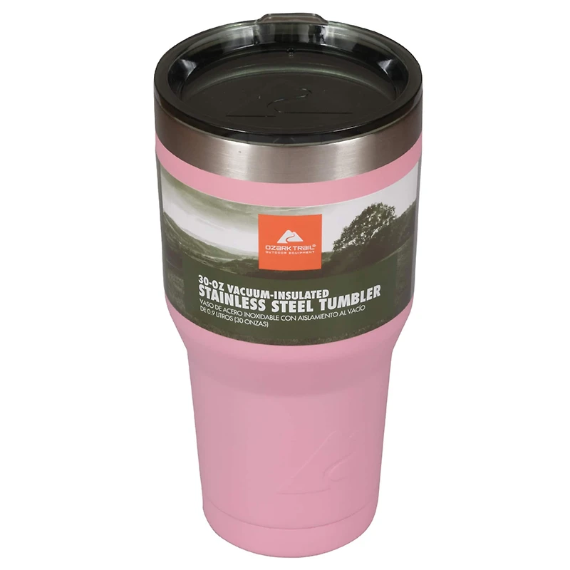 Ozark Trail® 30oz. Pink Vacuum-Insulated Stainless Steel Tumbler