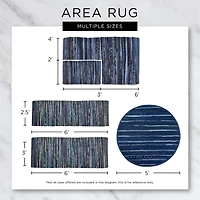 DII® French Blue Textured Dobby Hand-Loomed Rug, 2ft. x 3ft.