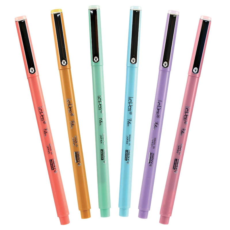 Marvy® Uchida LePen® Flex 6 Pastel Pen Set