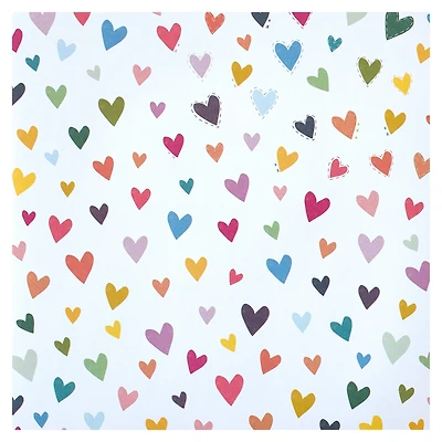 Multicolor Whimsical Hearts Cardstock Paper by Recollections™, 12" x 12"