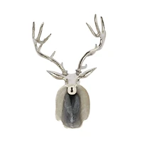 Silver Deer Aluminum Eclectic Wall Decor