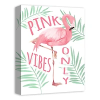 Pink Vibes Only 12" x 16" Canvas Wall Art