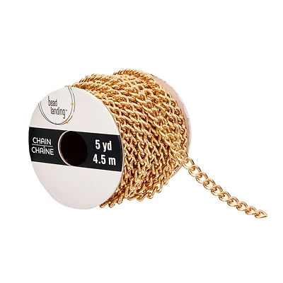 6 Pack: 5yd. Gold Curb Chain Spool By Bead Landing™