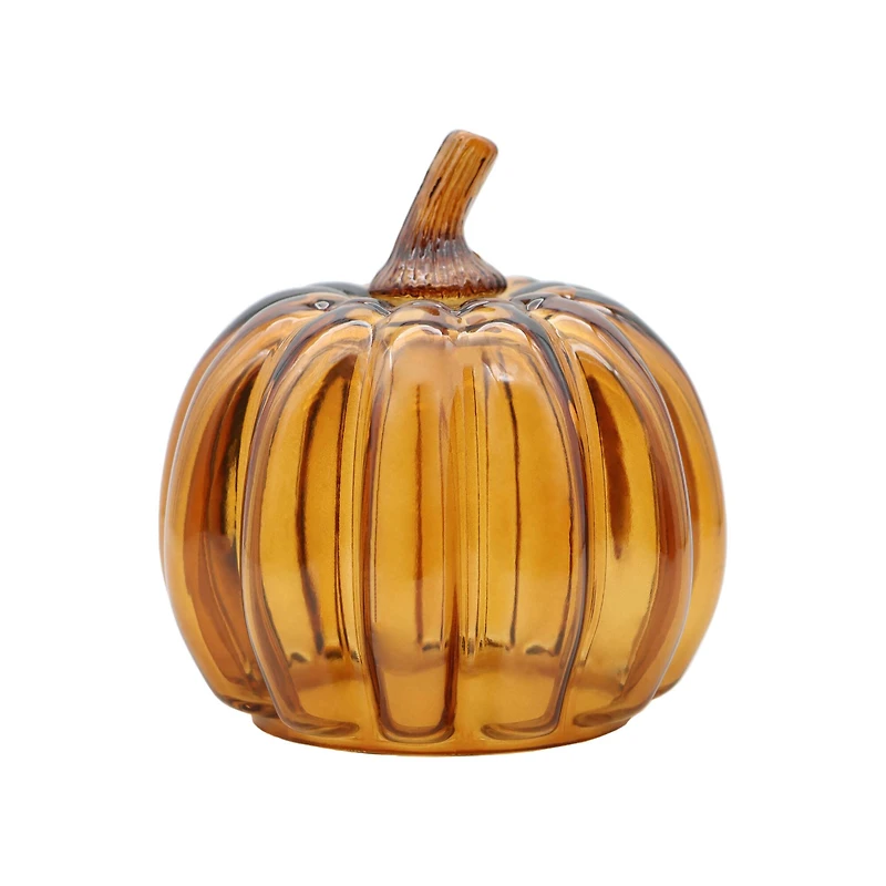 4.5" Glass Pumpkin Tabletop Décor by Ashland