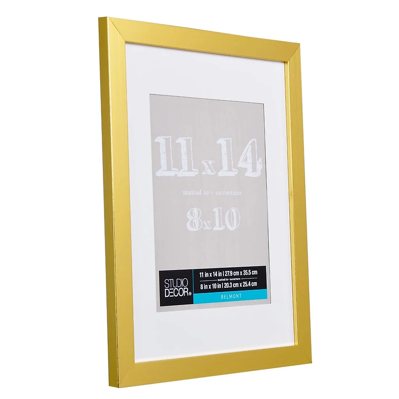 8 Pack: Gold Metallic Frame with Mat