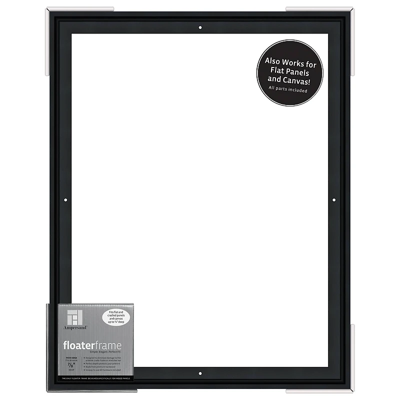 Ampersand® Black Thin Edge 7/8" Deep Floaterframe