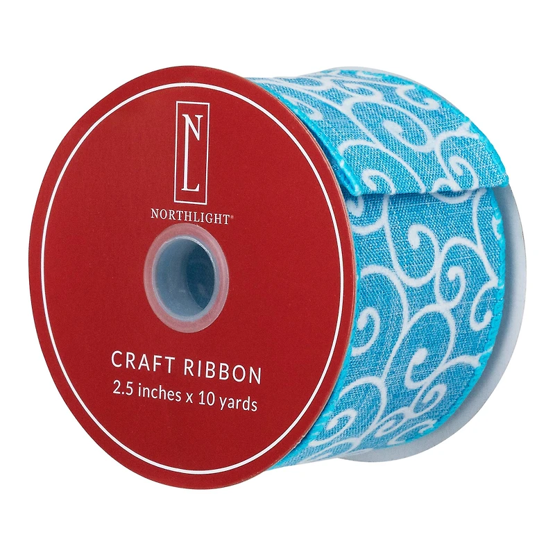 2.5" x 10yd. Swirl Spring Craft Wired Ribbon