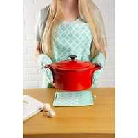 DII® Aqua Lattice Oven Mitt Set, 2ct.