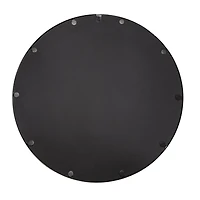 Habitat Adelina 30" Black Circular Wall Mirror