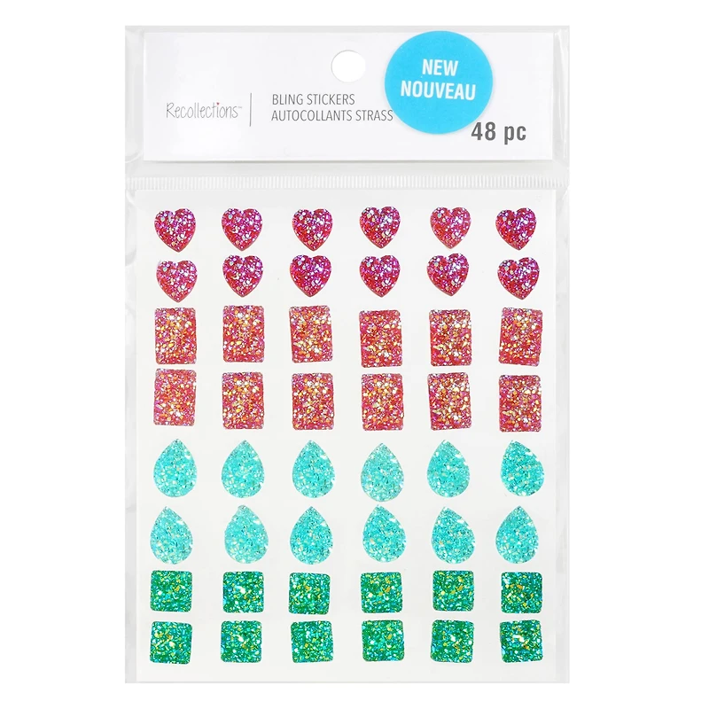Rainbow Bling Mix Shaped Stickers by Recollections™
