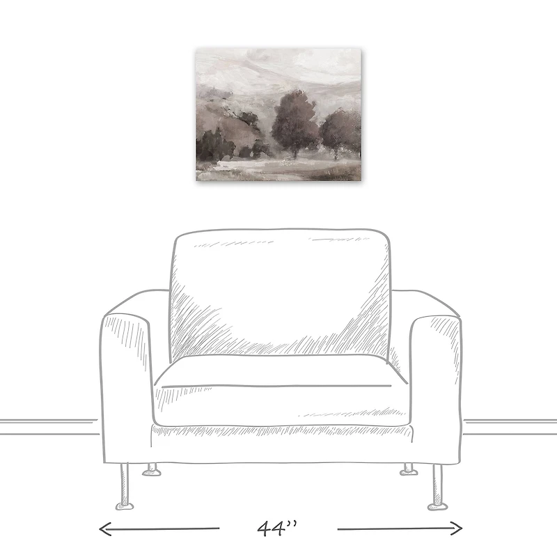 Mellow Landscape 20" x 16" Canvas Wall Art