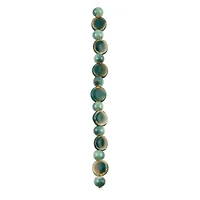 Teal Reactive Glaze Ceramic Disc & Round Beads by Bead Landing™