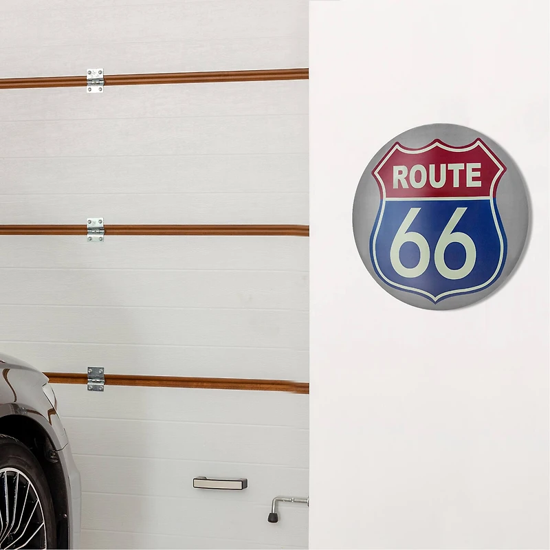 Route 66 Dome Metal Sign