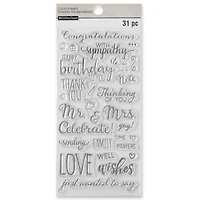Phrases Clear Stamps by Recollections™