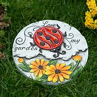 Sunflower Lady Bug Garden Stepping Stone