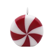Round Peppermint LED Wax Candle by Ashland®