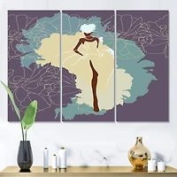 Designart - African American Woman In Gorgeous Wedding Dress