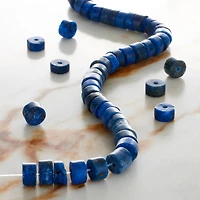 Blue Dyed Lapis Heishi Beads by Bead Landing