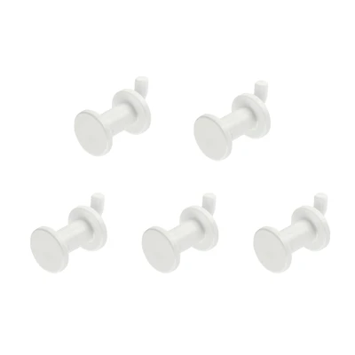 White Plastic Pegboard Hangers by Simply Tidy®, 5ct.