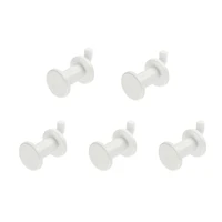 White Plastic Pegboard Hangers by Simply Tidy®, 5ct.