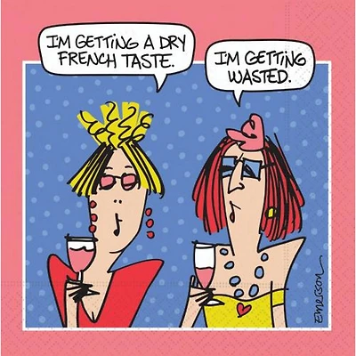 JAM Paper Dry French Taste Cocktail Napkins, 40ct.