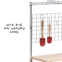 Honey Can Do Microwave Shelving Unit with Shelves