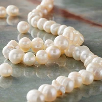 12 Pack: White Pearl Rondelle Beads, 8mm by Bead Landing™