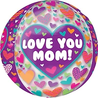 Orbz® 16" Happy Mother's Day Hearts Foil Balloon
