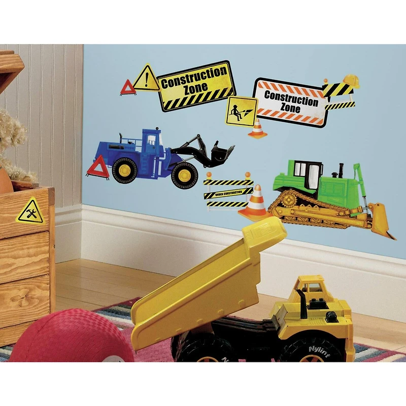 RoomMates Construction Trucks Peel & Stick Wall Decals