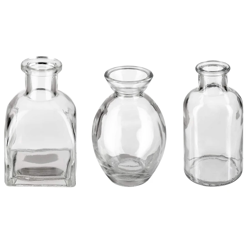 6 Packs: 12 ct. (72 total) Mixed Wedding Favor Glass Vases by Celebrate It™