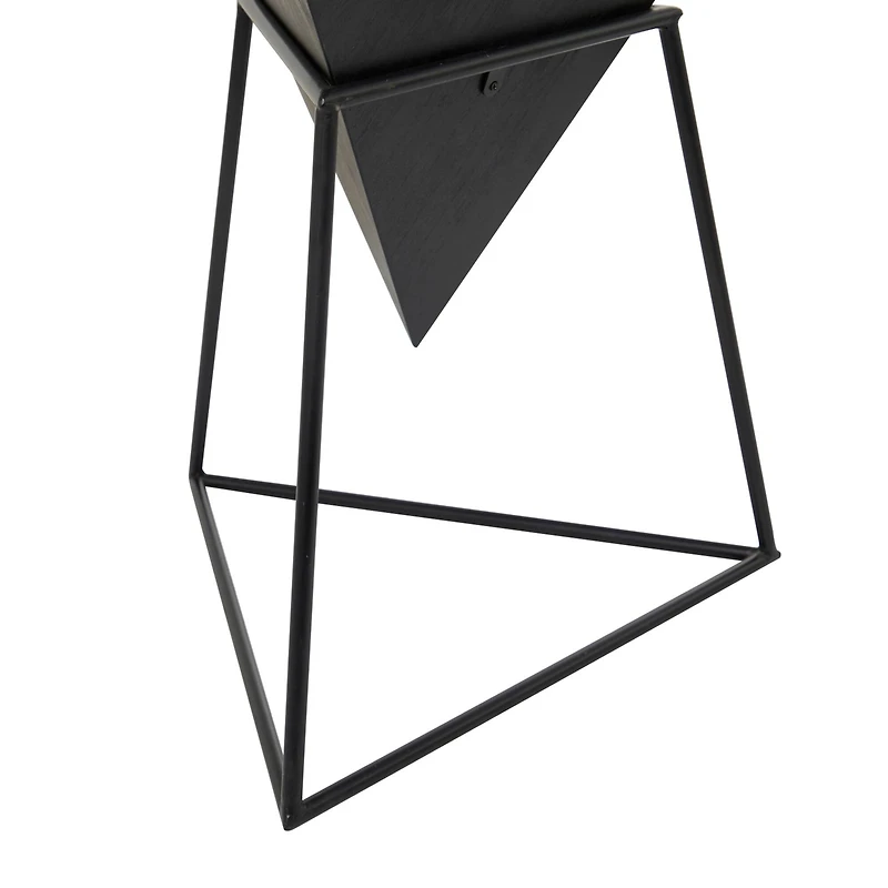 24" Metal Modern Accent Table