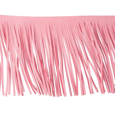 3 3/4" Pink Flocked Fringe Trim by Celebrate It®