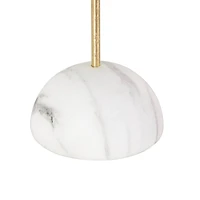 13" Gold Metal 6-Slot Jewelry Stand with White Base