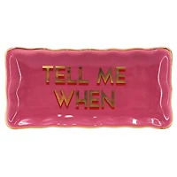 6.75" Pink Tell Me When Ceramic Plate by Ashland®