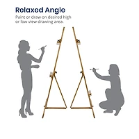 Pacific Arc Full-Size Mast Style Bamboo Studio Easel