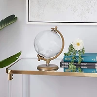 12" White Aluminum Globe