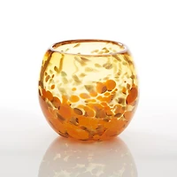 4" Orange Bowl Vase