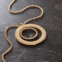 Gold Concentric Circle Pendant by Bead Landing™