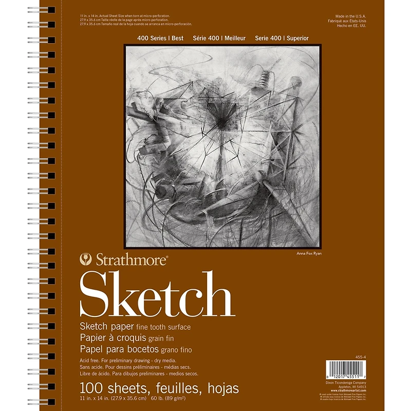 Strathmore Sketch Paper Pad, 400 Series, 100 Sheets