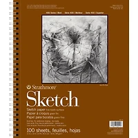 Strathmore Sketch Paper Pad, 400 Series, 100 Sheets