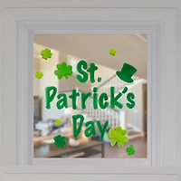 St. Patrick's Day Shamrock Gel Window Clings