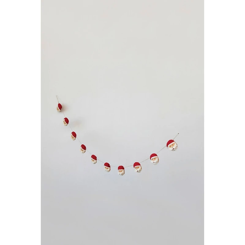 Hello Honey® 6ft. Jute & Wool Felt Santa Garland