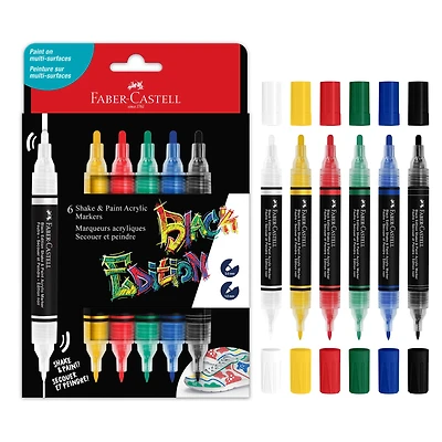 Faber-Castell® Black Edition Classic Colors Shake & Paint Markers