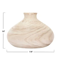 Hello Honey® 5.5" Paulownia Wood Vase